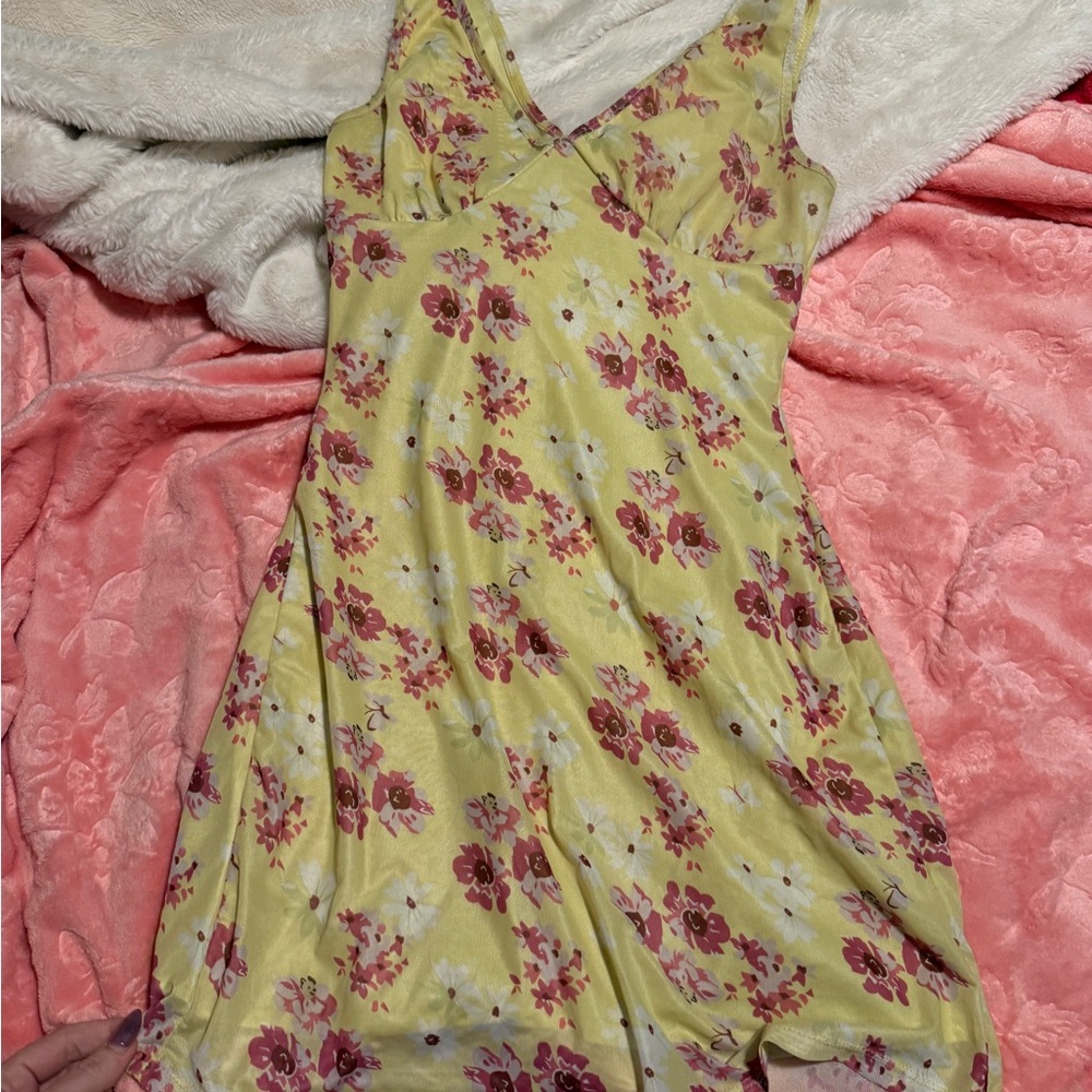 Floral Yellow Dress